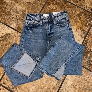 H&M skinny split hem jeans